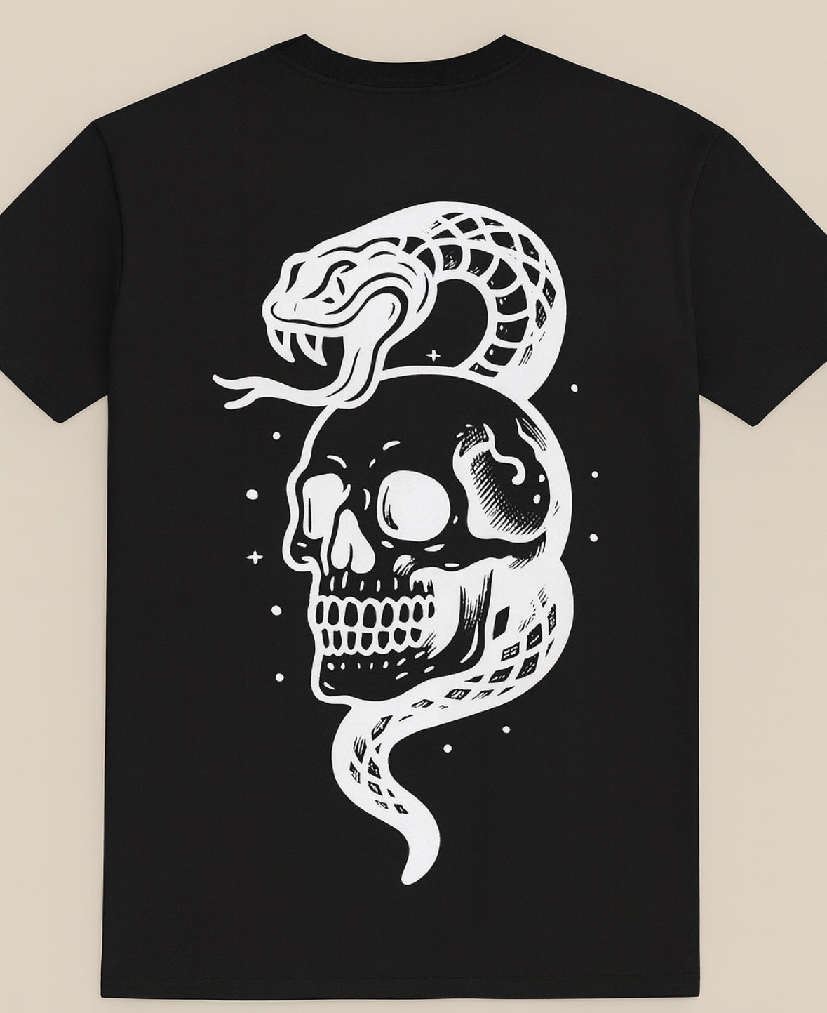 Snake & Skull Graphic Tee