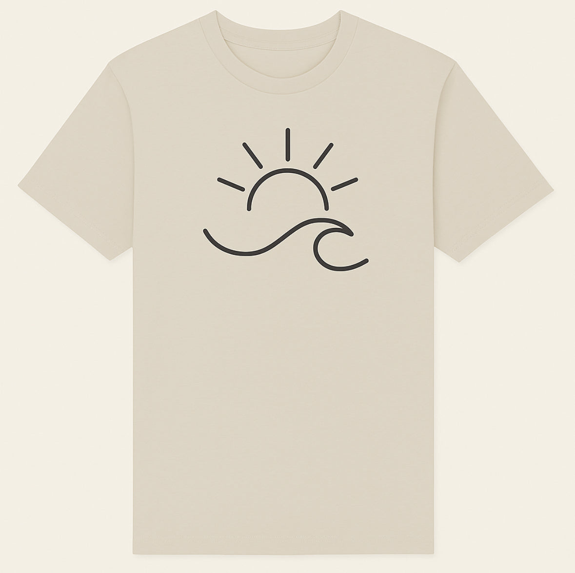 "Sol Wave" Minimal Line Art Tee