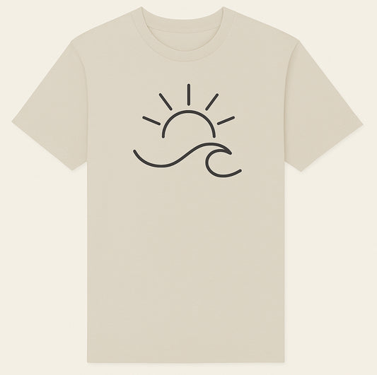 "Sol Wave" Minimal Line Art Tee