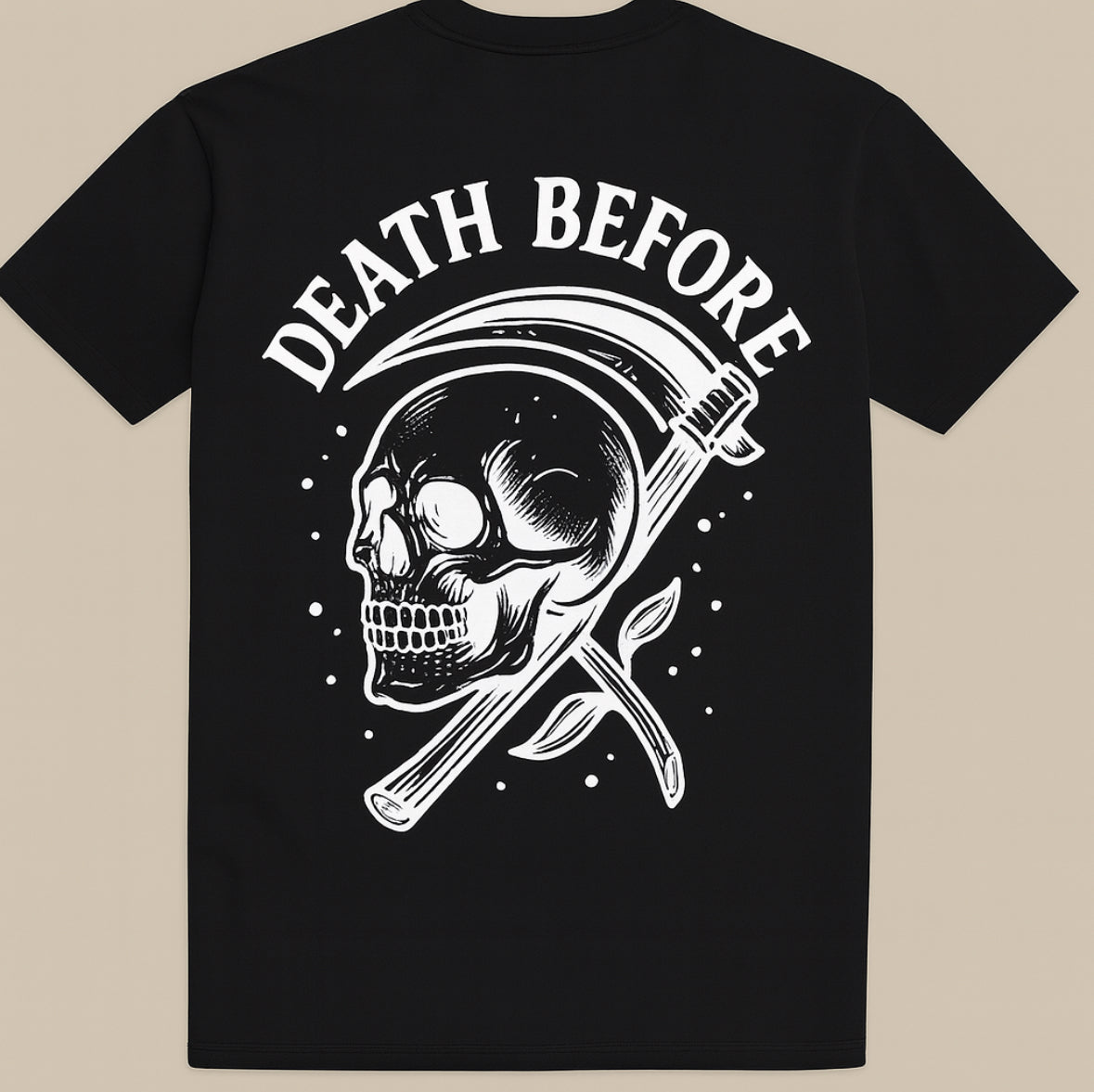 Death before T-shirt