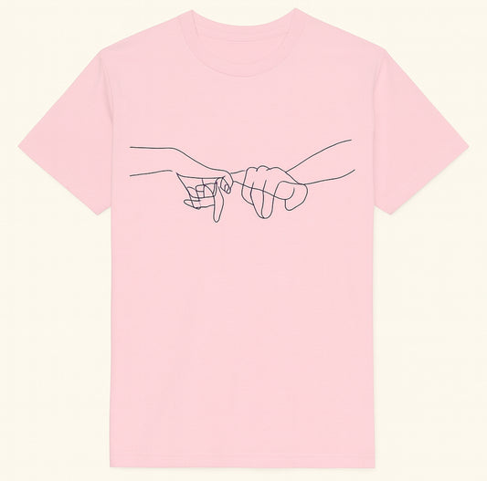 "Pinky Promise" Line Art Tee