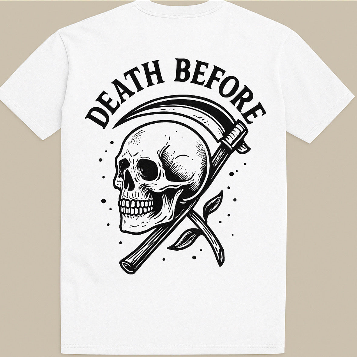 Death before T-shirt