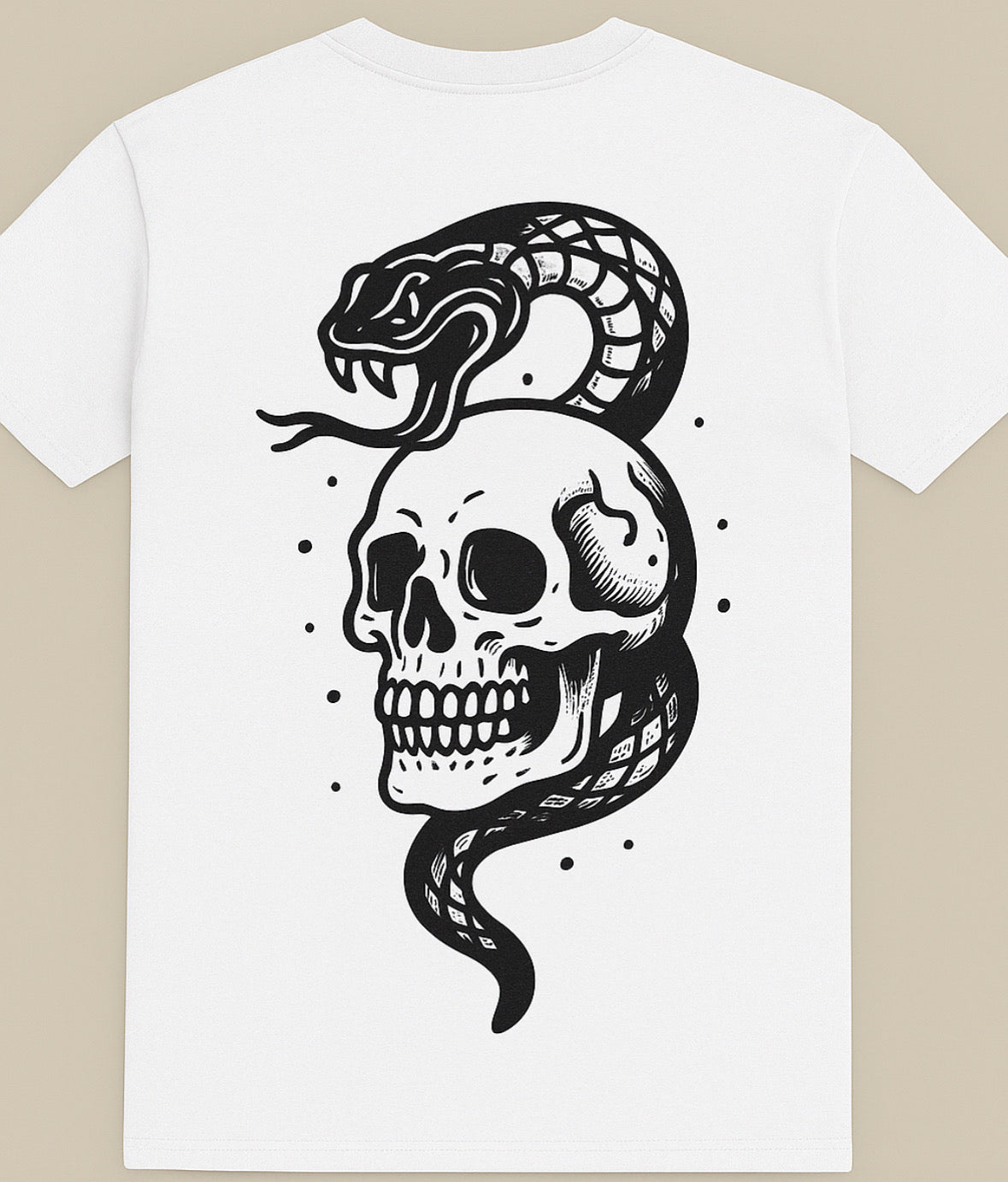Snake & Skull Graphic Tee
