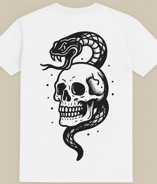 Snake & Skull Graphic Tee